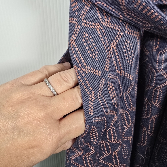 Toad & Co Dress Womens Cue Faux Wrap Cafe Dress Blue Batik Elbow Sleeve Size S - Picture 10 of 13